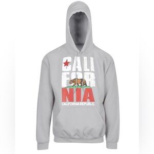 California Hoodie Women Large Long Sleeve Pullover Hood Pockets